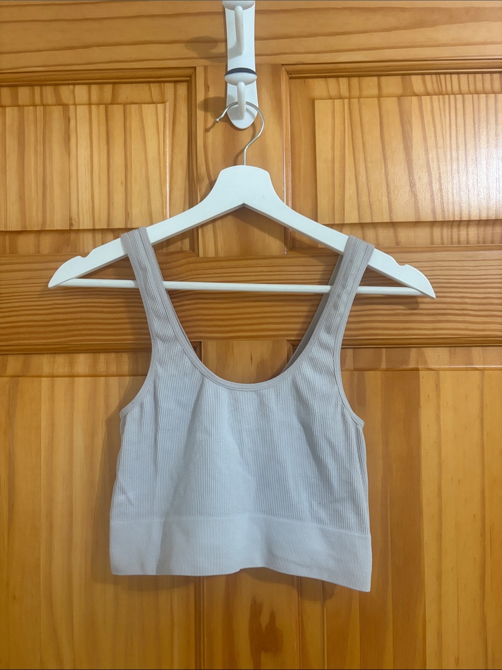 Nordstrom Size Small Grey Ribbed Crop Top Tank Top